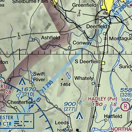 FAA VFR chart of Cricket Hill, MA