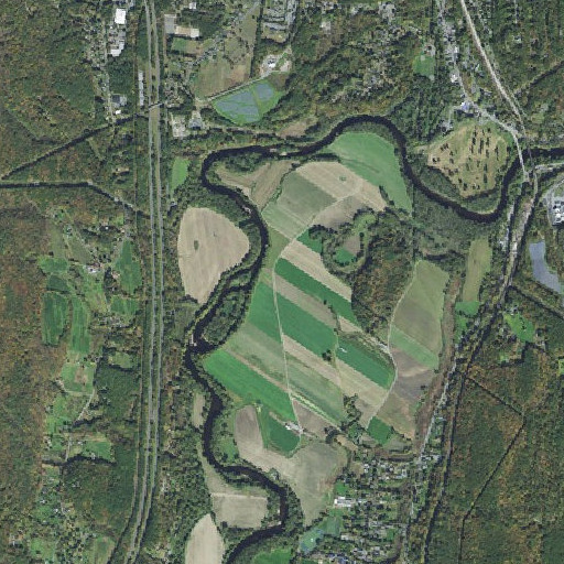 Aerial imagery of North Meadows, MA
