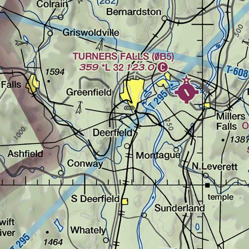 FAA VFR chart of North Meadows, MA