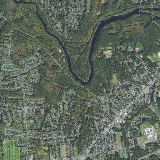 Aerial imagery of White Brook, MA