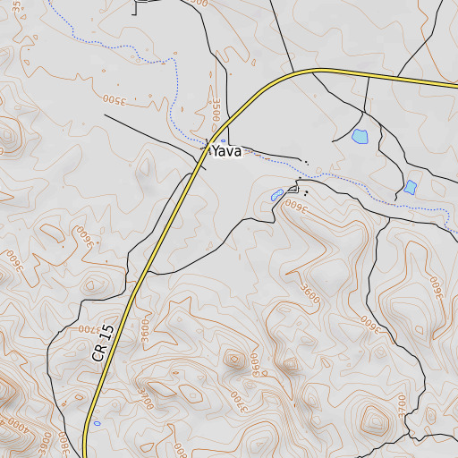 OpenTopoMap map of Ally Wash, AZ