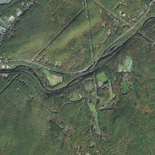 Aerial imagery of Lyons Brook, MA