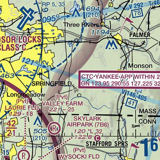 FAA VFR chart of Mount Vision, MA