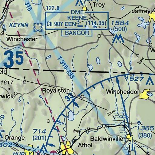 FAA VFR chart of Prospect Hill, MA