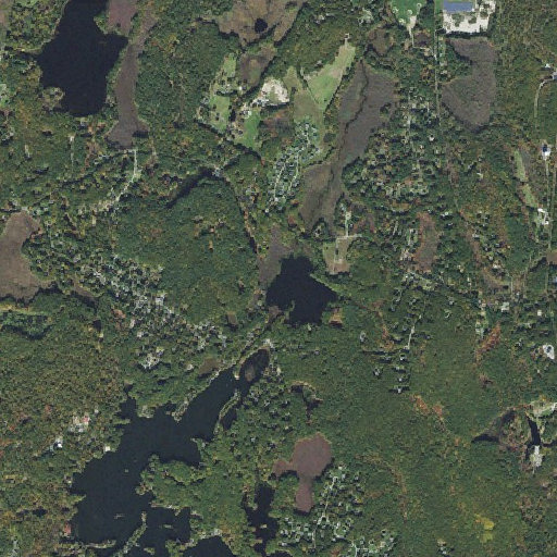 Aerial imagery of Baddacook Brook, MA