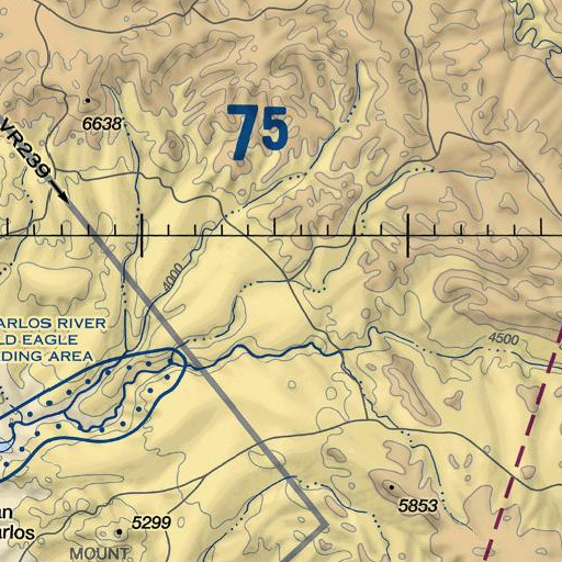 FAA VFR chart of Alpine Creek, AZ