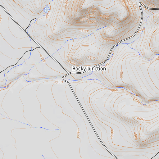 OpenTopoMap map of Alpine Creek, AZ