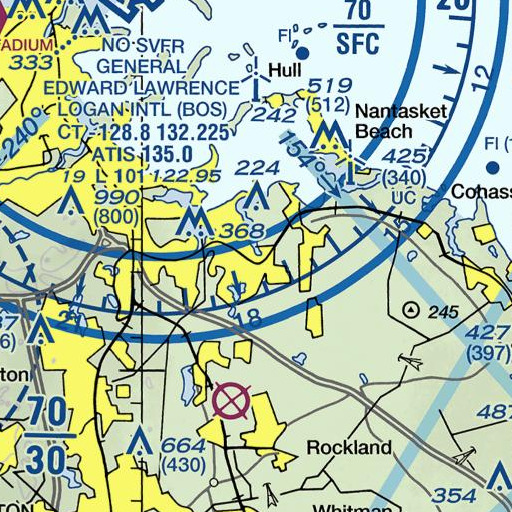 FAA VFR chart of Fresh River, MA