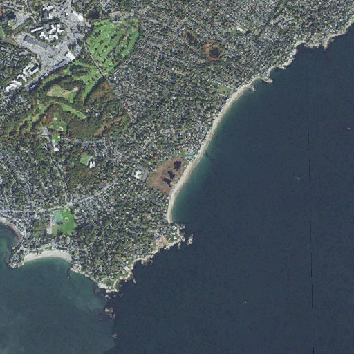Aerial imagery of Phillips Beach, MA