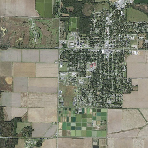 Aerial imagery of Lonoke Elementary School, AR