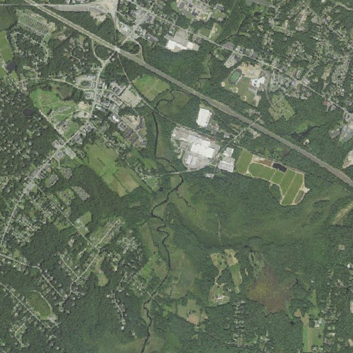 Aerial imagery of Fall Brook, MA