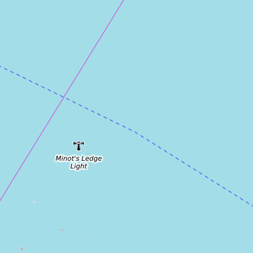 OpenTopoMap map of Davis Ledge, MA