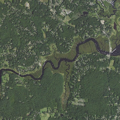 Aerial imagery of Cove Brook, MA