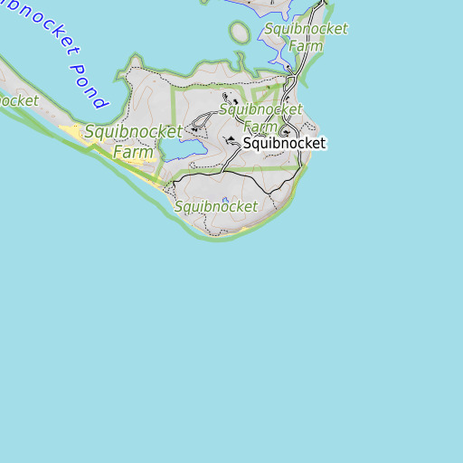 OpenTopoMap map of Squibnocket Point, MA