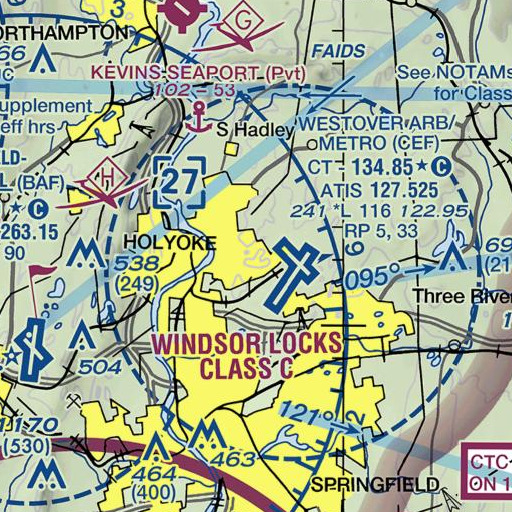 FAA VFR chart of Slabbery Pond, MA