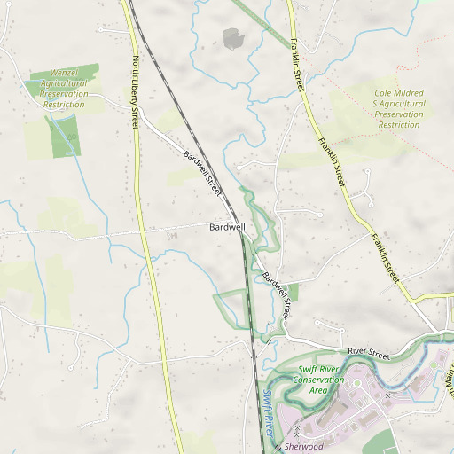 OpenStreetMap map of Bardwell, MA