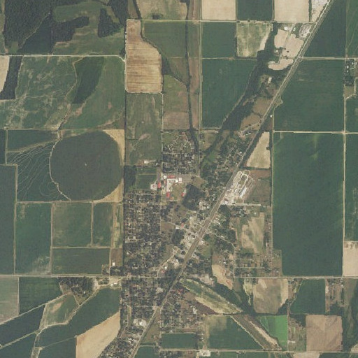 Aerial imagery of Tuckerman High School, AR