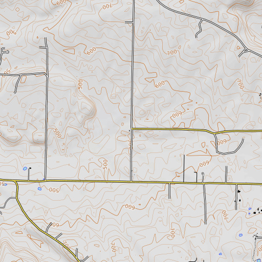 OpenTopoMap map of Pless School (historical), AR