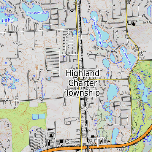 OpenTopoMap map of Apolla School, MI