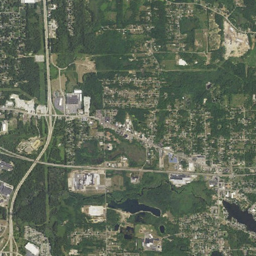 Aerial imagery of Arnold School, MI