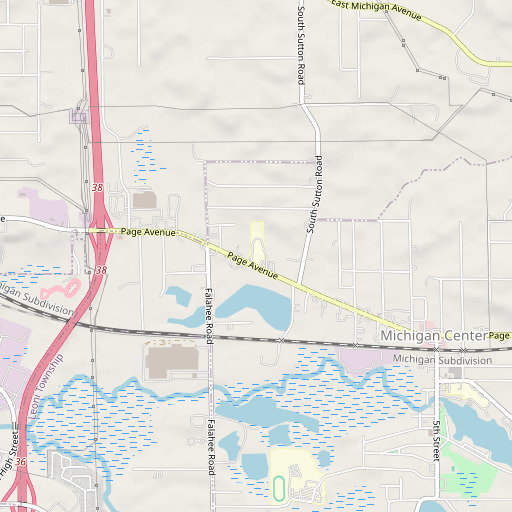 OpenStreetMap map of Arnold School, MI