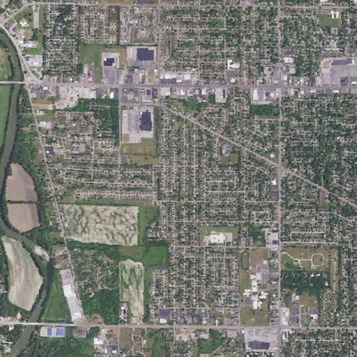 Aerial imagery of Arrowhead School, MI