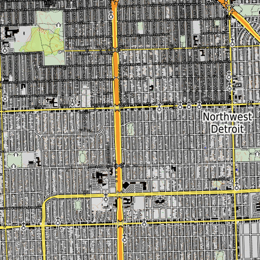 OpenTopoMap map of Arthur Playground, MI