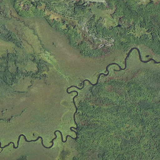 Aerial imagery of Auger Creek, MI