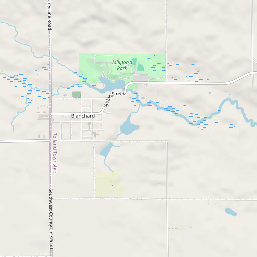 OpenStreetMap map of Babcocks Pond, MI