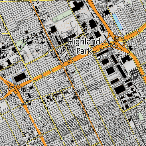 OpenTopoMap map of Barber School, MI
