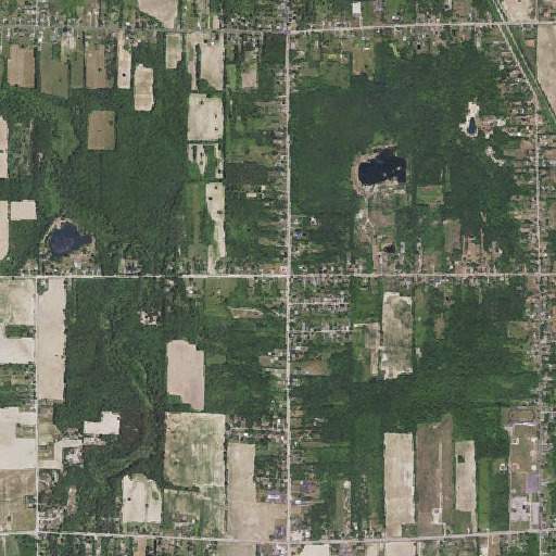 Aerial imagery of Barber School, MI