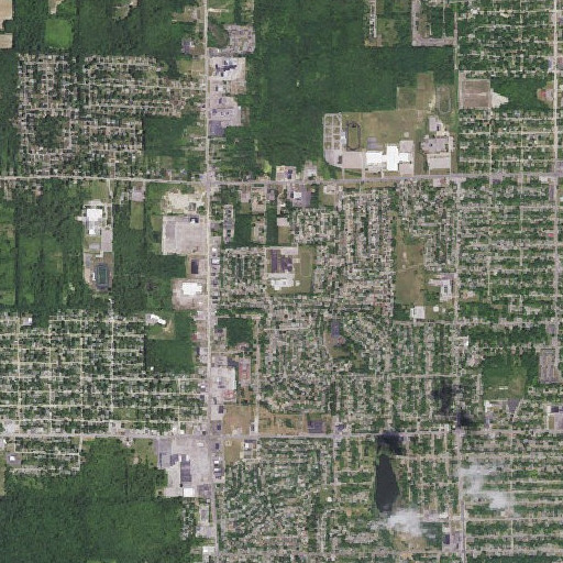 Aerial imagery of Brownell School, MI