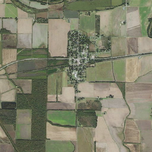 Aerial imagery of Humphrey Elementary School, AR