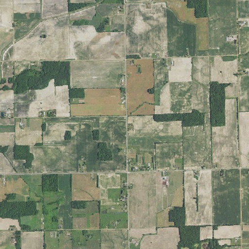 Aerial imagery of Burlington School, MI