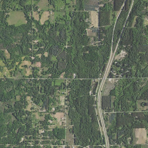 Aerial imagery of Burt Creek, MI