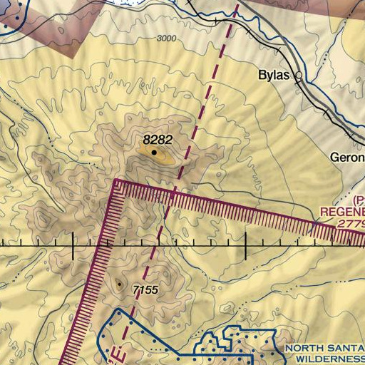 FAA VFR chart of Indian Spring, AZ