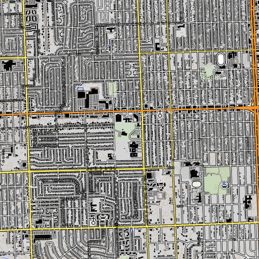 OpenTopoMap map of Central Park, MI