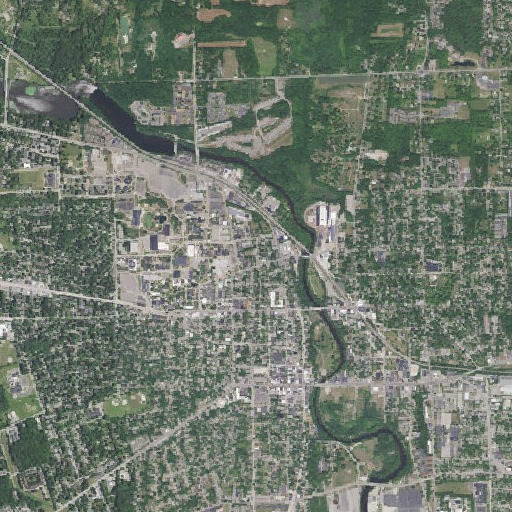 Aerial imagery of Central School, MI