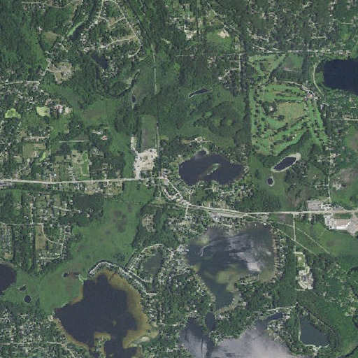 Aerial imagery of Chilson Creek, MI