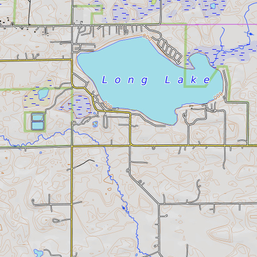 OpenTopoMap map of Chittel School, MI