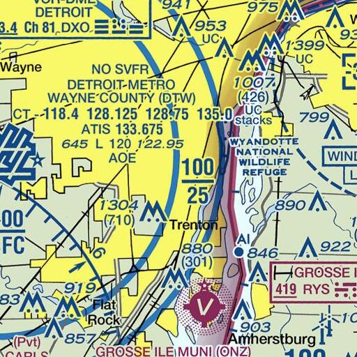 FAA VFR chart of Chormann School, MI