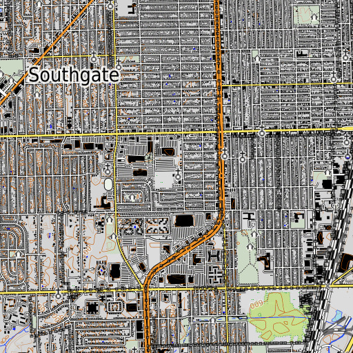 OpenTopoMap map of Chormann School, MI