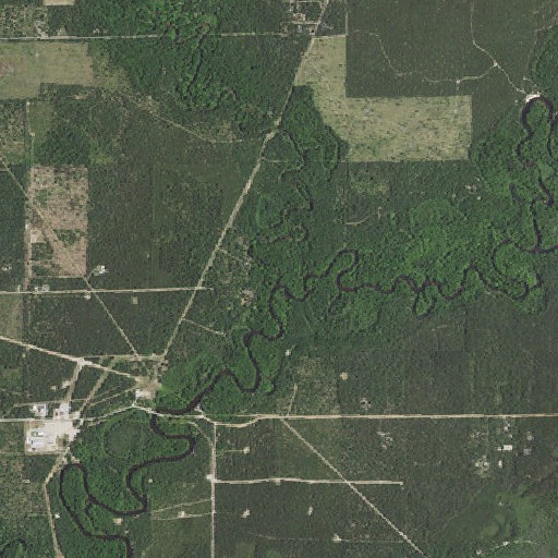 Aerial imagery of Clam River, MI