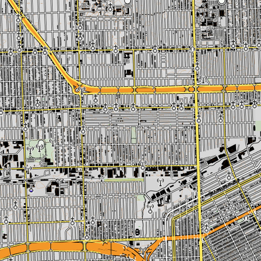 OpenTopoMap map of Clinton School, MI