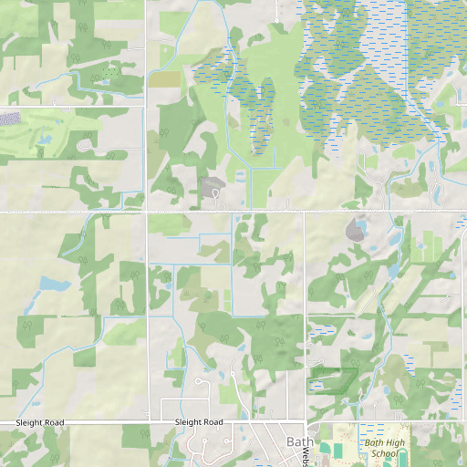 OpenStreetMap map of Clise Drain, MI