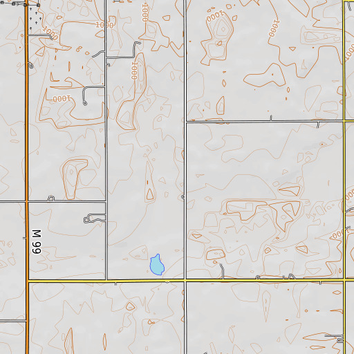 OpenTopoMap map of Colby Spring, MI