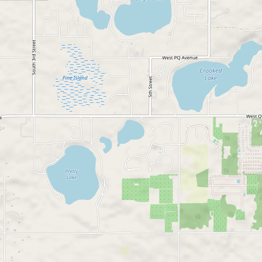 OpenStreetMap map of Duck Lake, MI