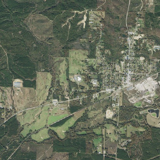 Aerial imagery of Dierks High School, AR