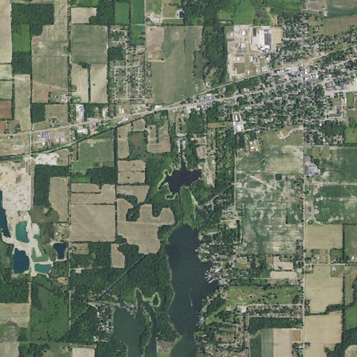 Aerial imagery of First Lake, MI