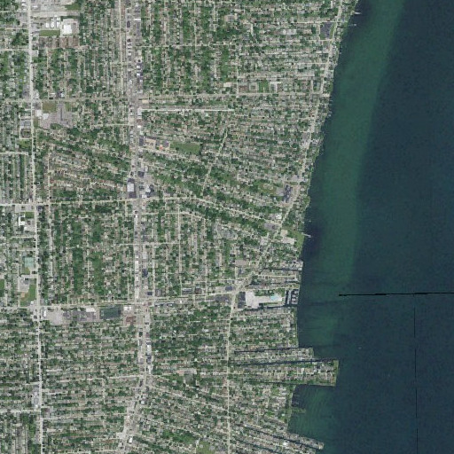Aerial imagery of Gordon School, MI